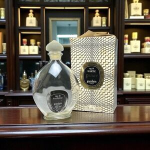 Vintage Guerlain Paris Parure Eau De Toilette 8.5oz Empty Bottle & Box - Read